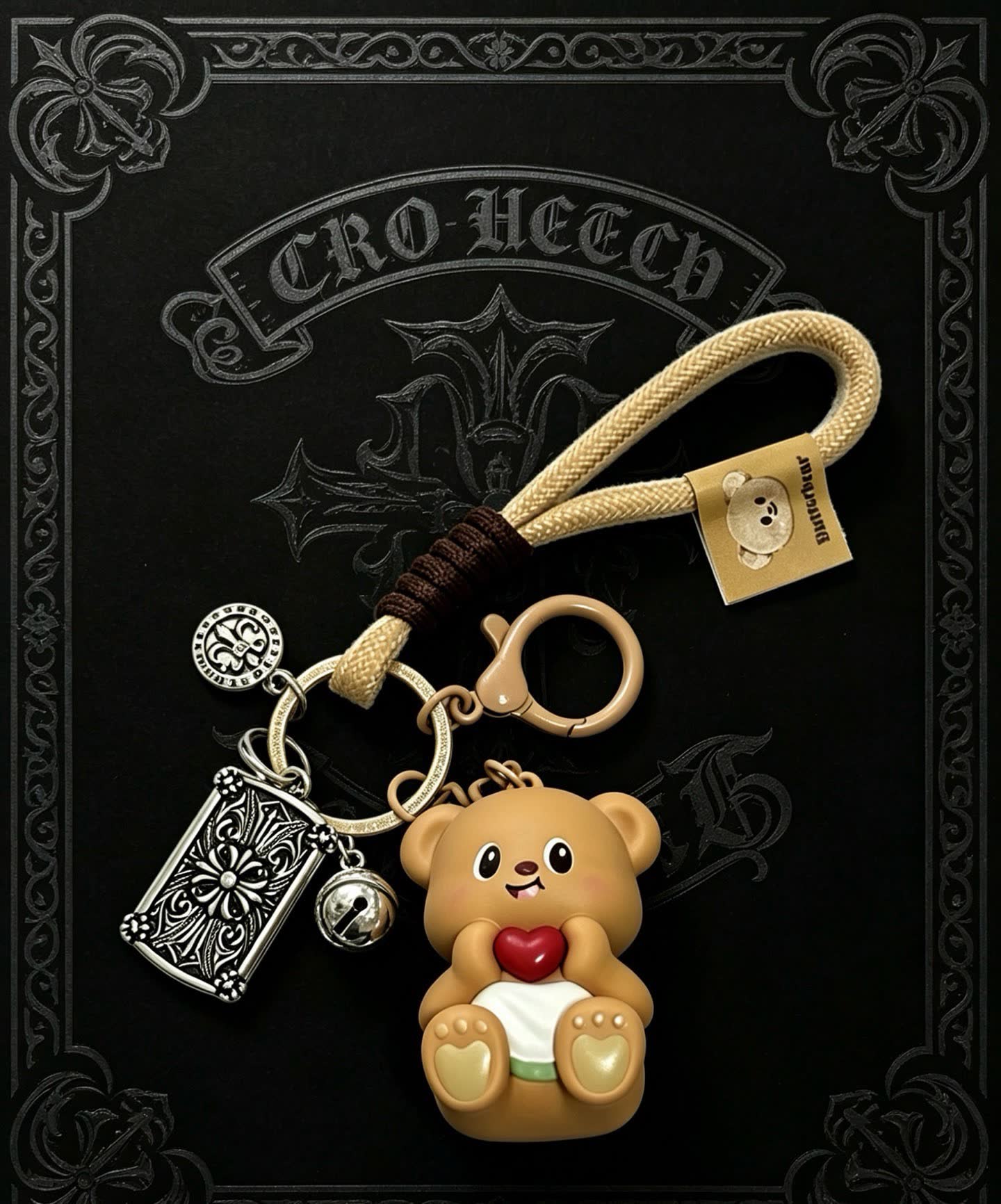 Chrome Hearts Chore Chorts Bear Keychain